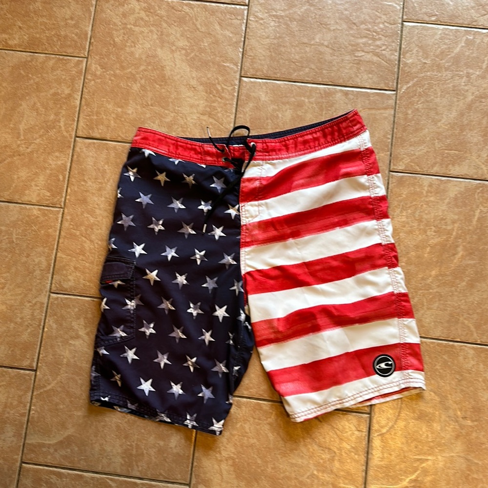 O’neill american flag surf shorts